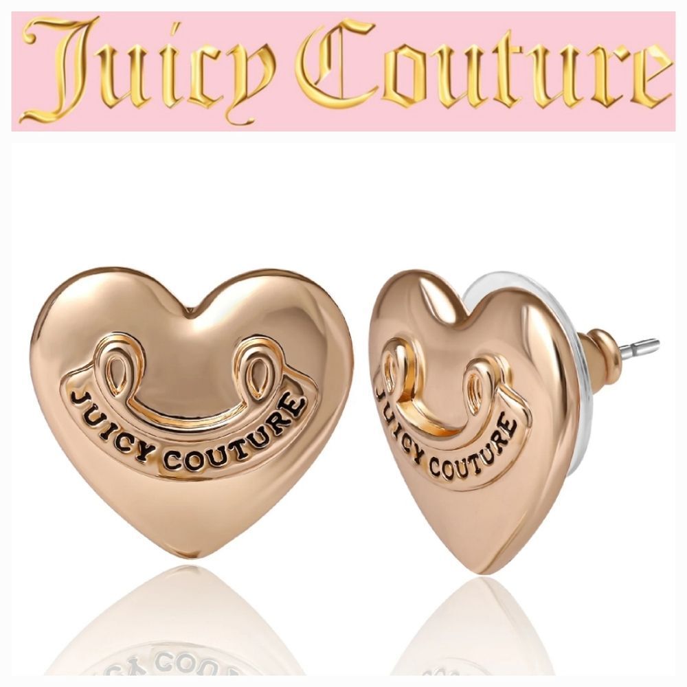 Juicy Couture Heart Stud Earrings